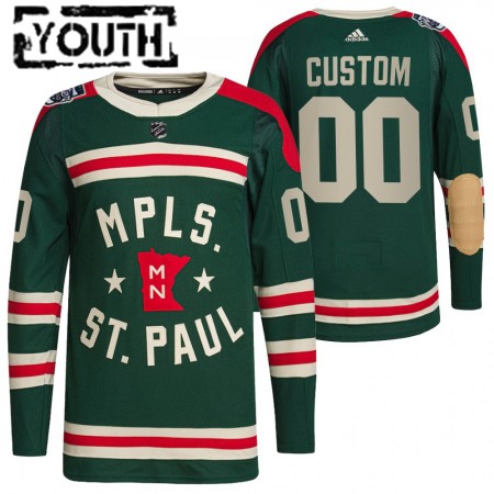 Minnesota Wild Custom 2022 Winter Classic Authentic Shirt - Kinderen